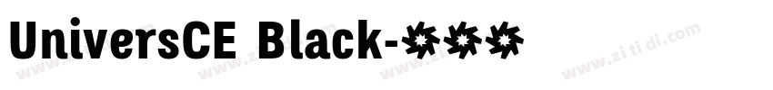UniversCE Black字体转换